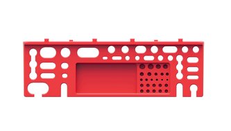 Sada držáků na nářadí BINEER SHELFS 384x125mm - barva: červená