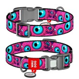 WAUDOG obojek nylon Modroočko QR (M/28-40cm/2cm)