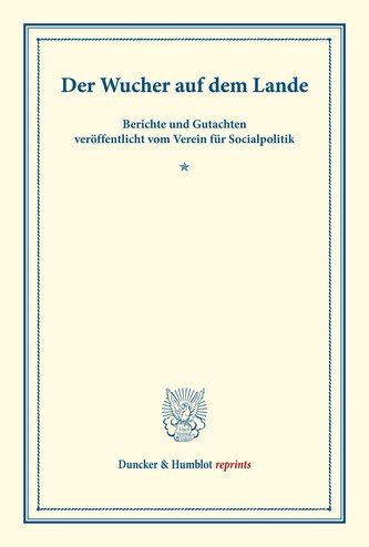 Der Wucher auf dem Lande.