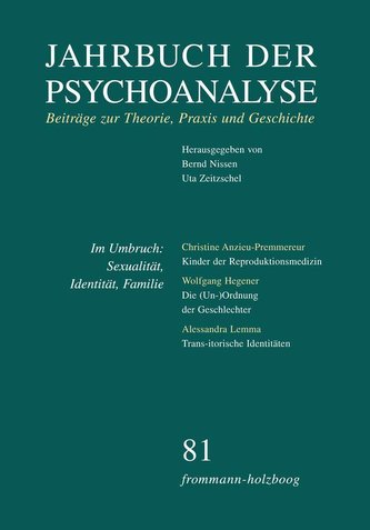 Jahrbuch der Psychoanalyse / Band 81: Im Umbruch: Sexualität, Identität, Familie