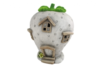 Dekorativní domeček LED se zelenou střechou, 32 x 27 cm