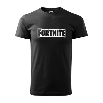 Tričko s potiskem Fortnite: černé XL