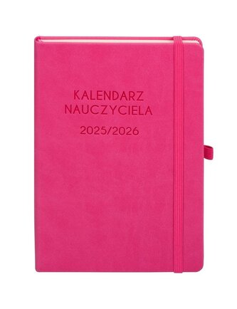 Kalendarz 2025/2026 A5 nauczyciela TDW różowy