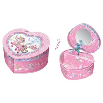 Pozytywka w kształcie serca jednorożec