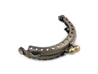 Mini rámeček na výrobu peněženky našívací 5,5x8 cm - 10 ks - staromosaz