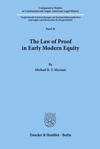 The Law of Proof in Early Modern Equity.