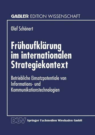 Frühaufklärung im internationalen Strategiekontext