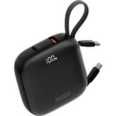 Energea Bazic GoPower Fusion powerbanka 10000mAh s kabely černá