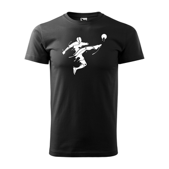 Tričko s potiskem Fotbalista Abstrakce: černé S