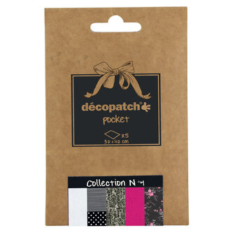 Papier do decoupage 5 ark. 30 x 40 cm kolekcja No. 4. DP004, Decopatch