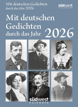 Mit deutschen Gedichten durch das Jahr 2026  - Tagesabreißkalender zum Aufstellen oder Aufhängen