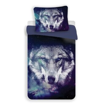 3D Povlečení Blue Wolf micro 140/200, 70/90