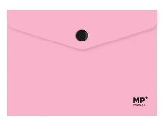 Teczka kopertowa A6 na zatrzask różowa