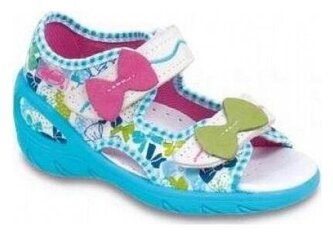 065P072 23 - SUNNY dívčí sandálky Befado bílomodré 065P072_24