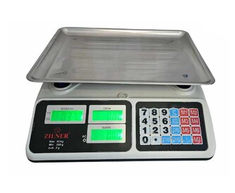 Elektronická váha s LCD displejem a baterií, do 40 kg, přesnost 2 g