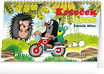 Kalendář 2026 stolní: Krteček, 23,1 x 14,5 cm