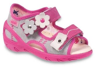 065P110 23 - SUNNY dívčí sandálky Befado, kytičky 065P110_23