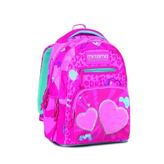 Školní batoh "New Plus", srdce, MITAMA 64737