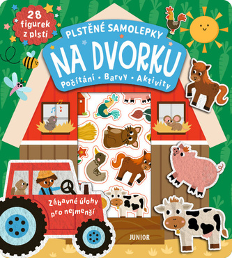 Plstěné samolepky Na dvorku