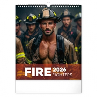 Kalendář 2026 nástěnný: Dreamy Firefighters, 30 x 34 cm