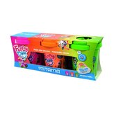 Modelína FUNNY DOO, sada 3 nenonové barvy, 3x120 g, oranžová, růžová, zelená, MITAMA 63849