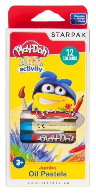 Pastele olejne Jumbo 12 kolorów Play-Doh