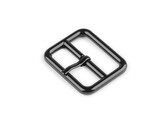 Kovová spona / přezka lakovaná, průvlek 20; 25 mm - 10 ks - 2 (25 cm) černý lak