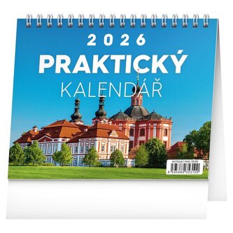 Kalendář 2026 stolní: Praktický kalendář s citáty, 16,5 x 13 cm