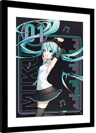 Obraz na zeď - Hatsune Miku - 01, 34.3 × 44.5 cm