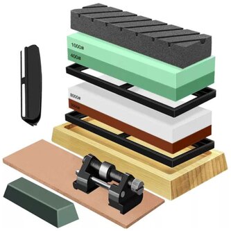 RUHHY Brousek na nože, 2 kameny a příslušenství