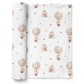 Luxusní osuška, plenka 110x110cm, bambusová, Veverky