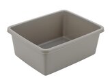 PLASTOVÁ OBDÉLNÍKOVÁ MÍSA 37X30CM 11L SVĚTLE ŠEDÁ -BEN