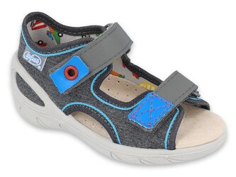 065X132 26 - SUNNY chlapecké sandálky Befado šedé 065X132_30