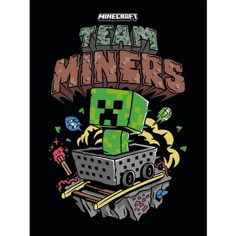 Obraz na plátně Minecraft - Team Miners, 2 - 60×80 cm