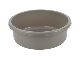 PLASTOVÁ KULATÁ MÍSA 36CM 9L SVĚTLE ŠEDÁ -BEN
