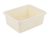 PLASTOVÁ OBDÉLNÍKOVÁ MÍSA 37X30CM 11L KRÉMOVÁ -BEN