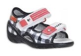 065X071 26 - SUNNY - sandálky Befado, černo-bílá 065X071_26