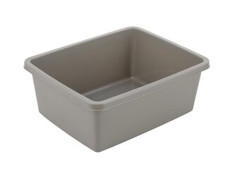OBDÉLNÍKOVÁ PLASTOVÁ MÍSA 33X26CM 8L SVĚTLE ŠEDÁ -BEN