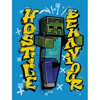 Obraz na plátně Minecraft - Hostige Behaviour, 2 - 30×40 cm
