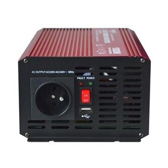 Carspa Měnič napětí P1000 12V/230V 1000W čistá sinusovka USB