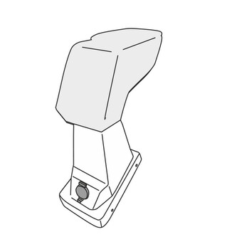 Loketní opěrka Renault Captur 2017-2019 (zásuvka 12V, adaptér)