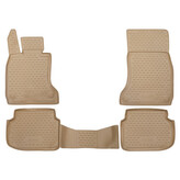 Gumové autokoberce BMW 7 2008-2015 (F1, béžové)