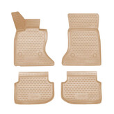 Gumové autokoberce BMW 5 2010-2013 (F10, béžové)