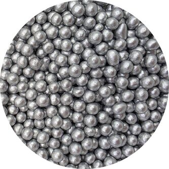 Cukrovo-rýžové perly stříbrné 7mm 80g - I LOVE CAKES