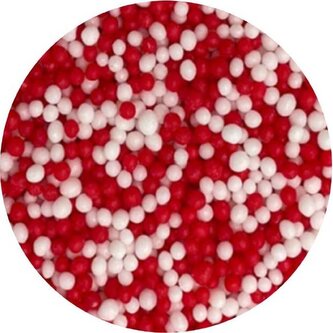 Cukrový máček bílo-červený 1kg - I LOVE CAKES