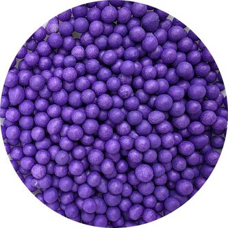Cukrovo-rýžové perly fialové perleťové 77mm 80g - I LOVE CAKES