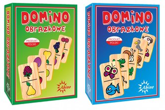 Domino obrazkowe - owoce/zwierzęta ABINO