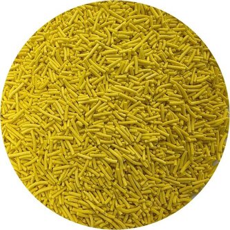 Cukrové zdobení tyčinky žluté 80g - I LOVE CAKES