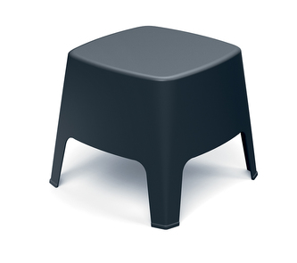 Stolička & odkládací stůl MILANE 485x485x420 - barva: uhelná