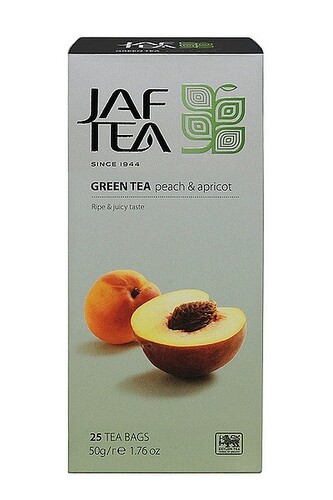 JAFTEA Green Peach Apricot nepřebal 25x2g